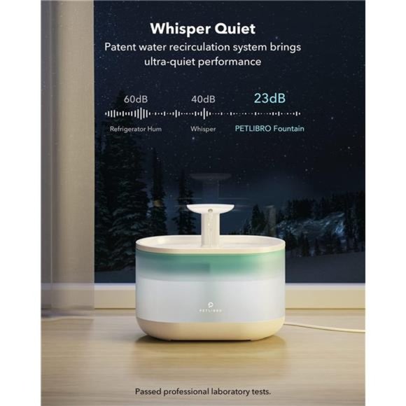 PETLIBRO Cat Water Fountain,71fl oz/2.1L Ultra Quiet Pet Water Fountain forCats - Picture 5 of 5